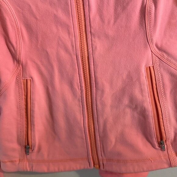 LULULEMON Forme Jacket Pop Orange Size 8 - Picture 4 of 9